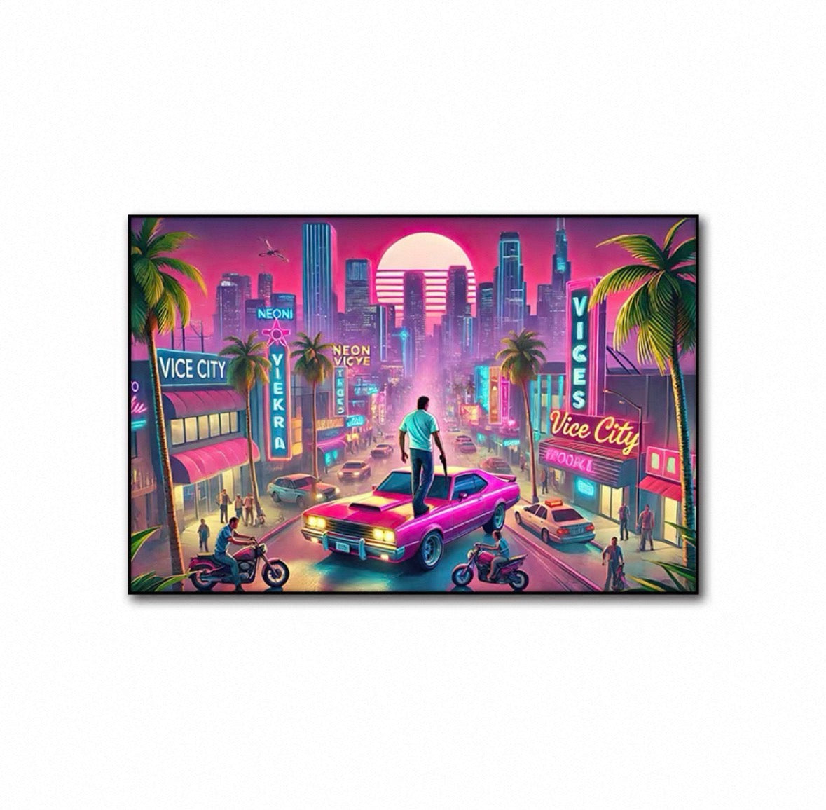 50x70cm TABLEAU STYLE GTA